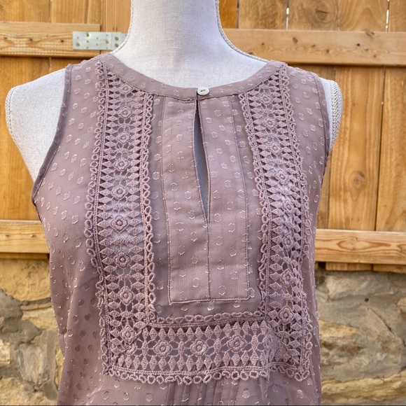 NWT Love Stitch Woman's geometric purple tops S - Picture 3 of 10